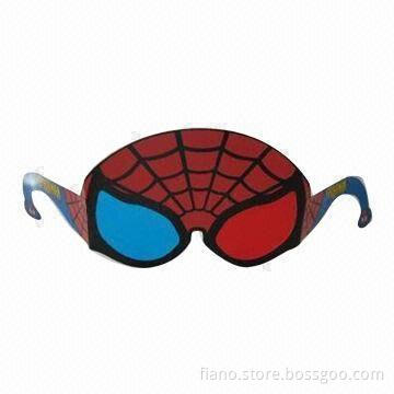 3D Paper Sunglasses with Hard Coating, Available in Various Colors, Sizes and Logo Services